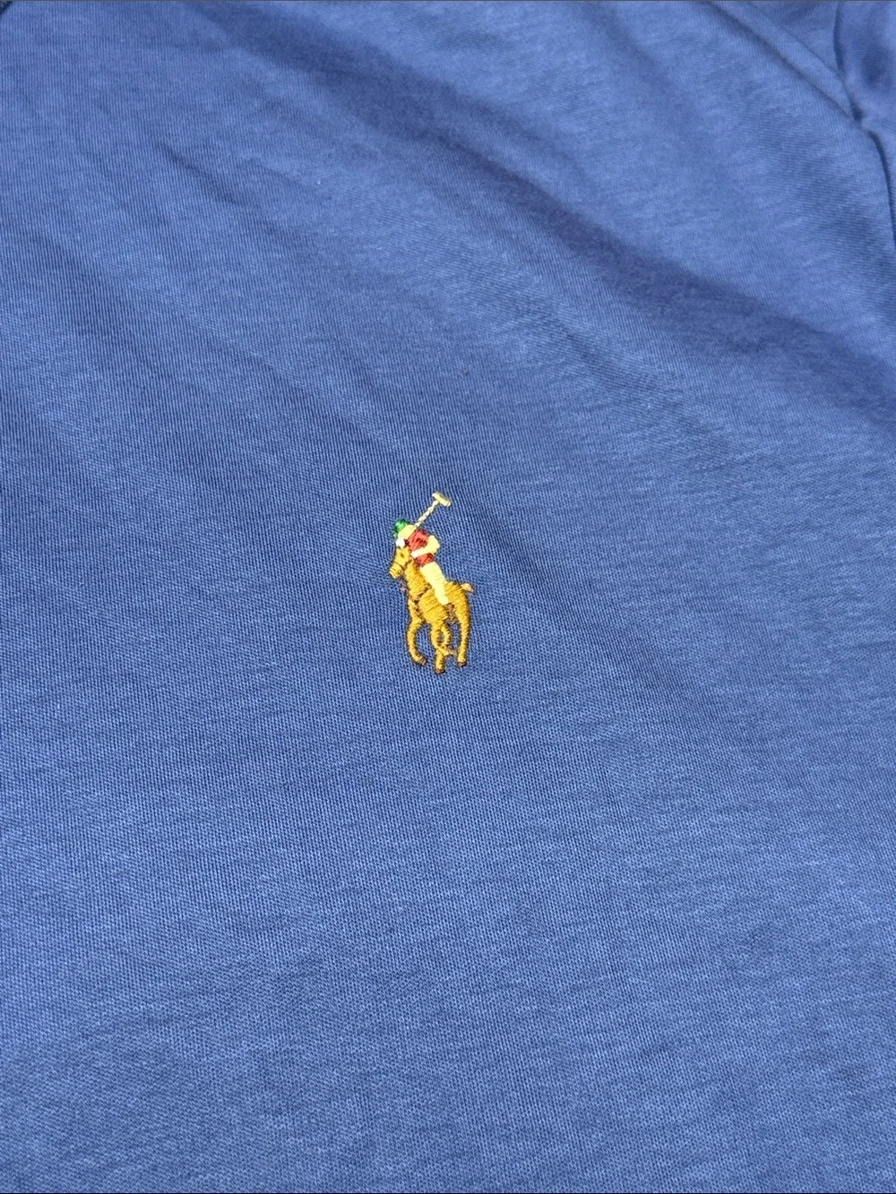 Ralph Lauren Men’s Polo Shirt - Royal Blue with Gold Pony